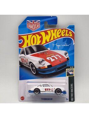 Hot Wheels 71 Porsche 911 2022 Retro Racers White Magnus Walker 9/10 126/250